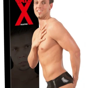 Late X latekso kelnaitės su įkišamu elementu, juodos, M/L