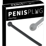 Penisplug Mystim šlaplės zondas, tuščiaviduris, juodas, 11,8 cm