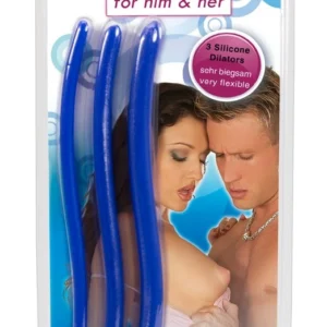 You2Toys silikoninis šlaplės zondų komplektas, 3 vnt., tamsiai mėlynas, 16,5 cm