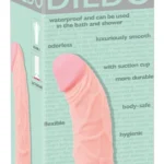 Medical Silicone realistinis dildo su siurbtuku, 20 cm, kūno spalvos