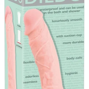 Medical Silicone realistinis dildo su siurbtuku, kūno spalvos, 24 cm
