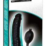 You2Toys Blow Me Up pripučiamas dildo, juodas, 25 cm