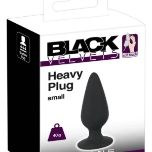 Black Velvets Intimate Plug S analinis kaištis, silikoninis, juodas, 40 g