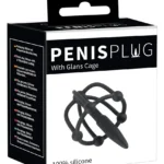 Penisplug You2Toys šlaplės zondas su galvutės narveliu, juodas, 5,7 cm