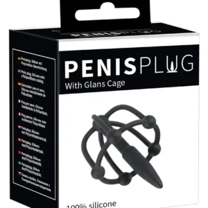 Penisplug You2Toys šlaplės zondas su galvutės narveliu, juodas, 5,7 cm