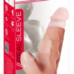 Realistixxx Real Sleeve Clit S penio antgalis su vibracija, silikoninis