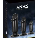 ANOS analinių kaiščių komplektas su siurbtukais, 3 dydžiai