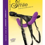 Sweet Smile Super Soft dvigubas dildo su diržais, 32 cm