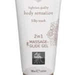 HOT Shiatsu 2in1 Silky Touch masažo gelis, 200 ml
