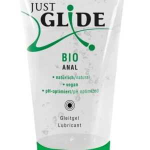 Just Glide Bio Anal analinis lubrikantas, vandens pagrindo, 50 ml