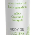 HOT Shiatsu Luxury masažo aliejus, kokosų ir ananasų kvapo, 75 ml
