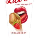 Lick it! masažo gelis, braškių kvapo, 50 ml