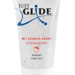 Just Glide vandens pagrindo lubrikantas, braškių skonio, 50 ml