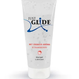 Just Glide Strawberry vandens pagrindo lubrikantas, 200 ml