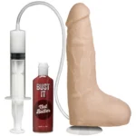 Doc Johnson Bust It realistinis dildo su skysčio išleidimo sistema, 21,6 cm