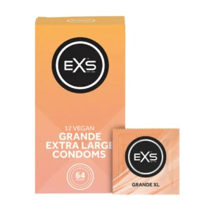 EXS Grande platus prezervatyvas, 64 mm, 12 vnt.