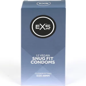 EXS Snug Fit siauras prezervatyvas, skaidrus, 49 mm, 12 vnt.