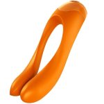 SATISFYER - CANDY CANE PIRŠTŲ VIBRATORIUS ORANŽINIS