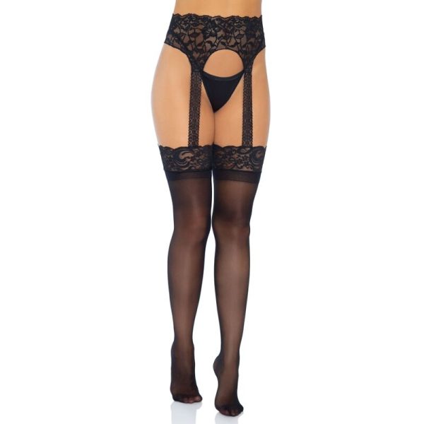 LEG AVENUE HOSIERY – leg avenue - opakūs kelnės su diržu vienas dydis
