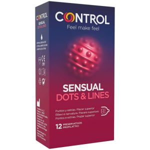 CONTROL CONDOMS – control - jautrieji taškai ir linijos 12 vienetų