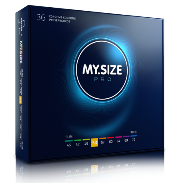 MY SIZE PRO – my size - pro prezervatyva 53 mm 36 vienetų