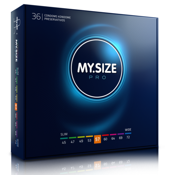MY SIZE PRO – my size - pro prezervatyva 57 mm 36 vienetų
