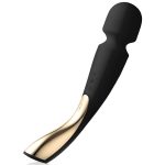 LELO - SMART VIDUTINIS WAND 2 JUODAS MASAŽUOKLIS