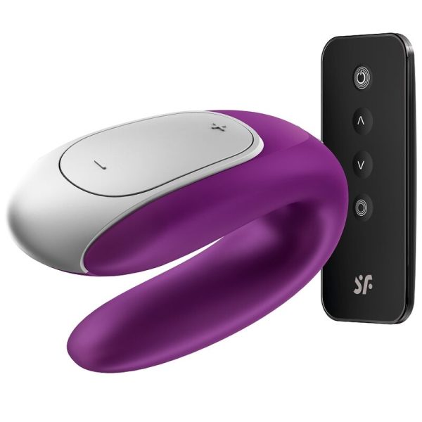 SATISFYER CONNECT – satisfyer - duble fun partner vibratorius purpurinis - Image 2