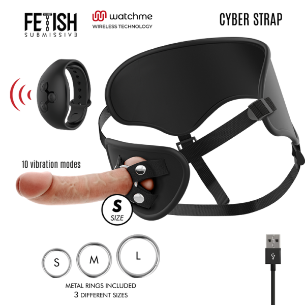 FETISH SUBMISSIVE CYBER STRAP - Nuotolinio valdymo diržas su WATCHME - Image 2