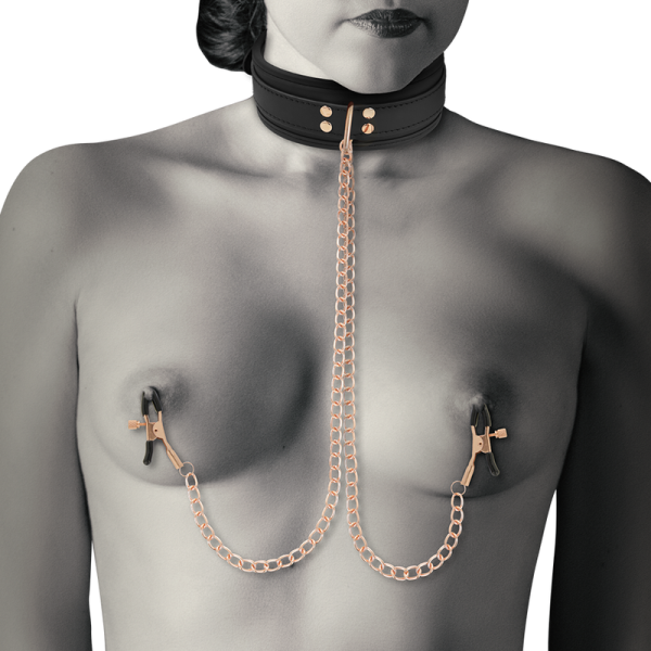 COQUETTE FANTASY – coquette chic desire - fantasy nipple clamp necklace with neoprene lining - Image 3