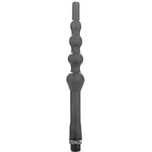ALL BLACK – kamštinis analinis dušas silikoninis 27 cm