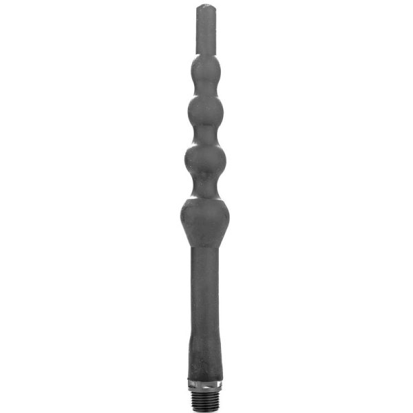 ALL BLACK – kamštinis analinis dušas silikoninis 27 cm