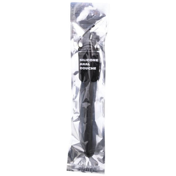 ALL BLACK – kamštinis analinis dušas silikoninis 27 cm - Image 2