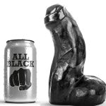 ALL BLACK - Juodas realistiškas dildo 17 cm