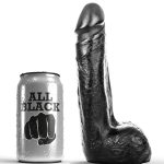 ALL BLACK - Juodas realistinis dildo 20 cm