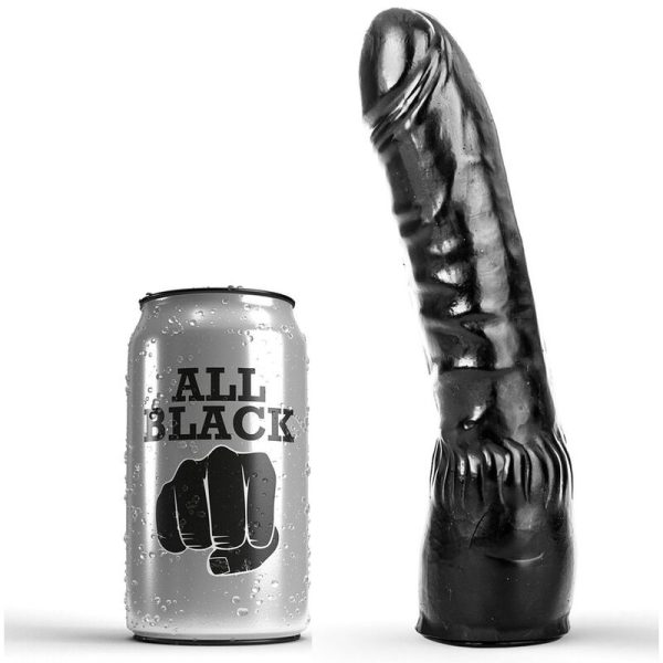 ALL BLACK – realistinis dildo juodas 20 cm