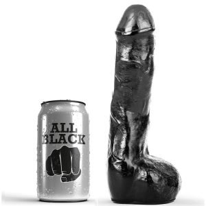ALL BLACK - Realistiškas analinis dildo 20 cm