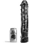 ALL BLACK - Didysis minkštas fisting dildo 32 cm