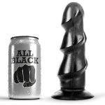 ALL BLACK - Analinis dildo 17 CM