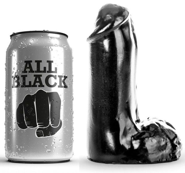 ALL BLACK – realistinis dildo 13 cm