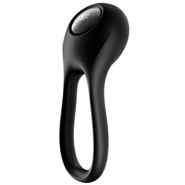 SATISFYER RING – satisfyer - majestic duo ring vibratorius juodas
