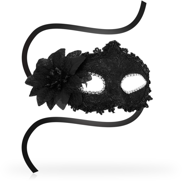 OHMAMA MASKS – ohmama - venecijos stiliaus antizaz maskė su žiedu - juoda - Image 2