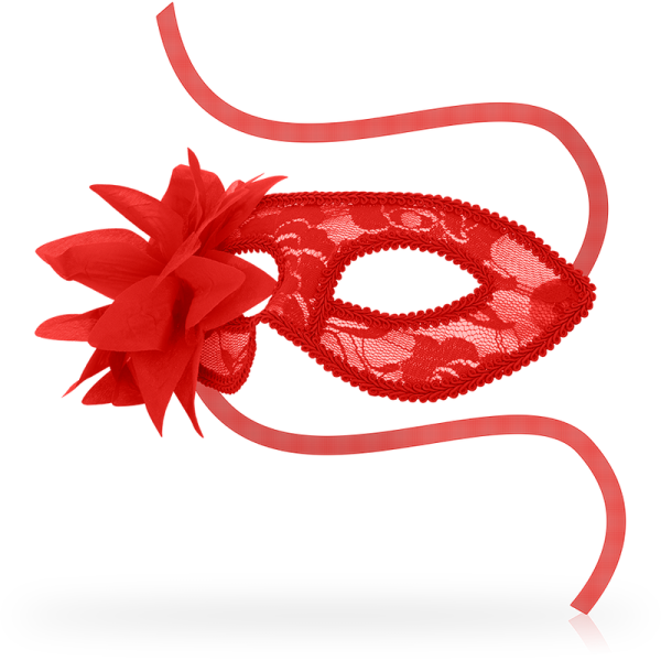 OHMAMA MASKS – ohmama - kraštų ir raudonų gėlių kauke - Image 2