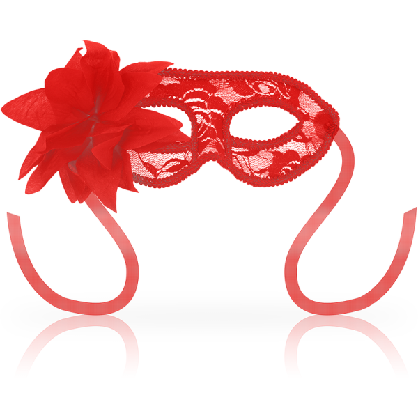 OHMAMA MASKS – ohmama - kraštų ir raudonų gėlių kauke