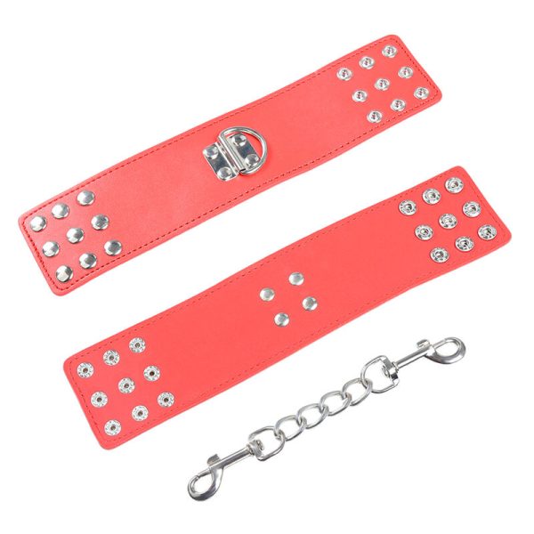 OHMAMA FETISH – raudonosios ankletės su spaustuku - Image 3