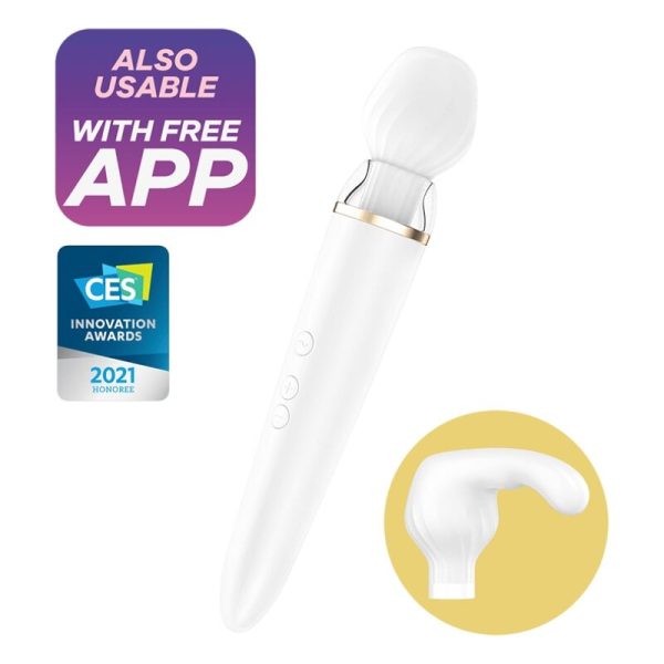 SATISFYER WAND – satisfyer - dublinis kulkas balta