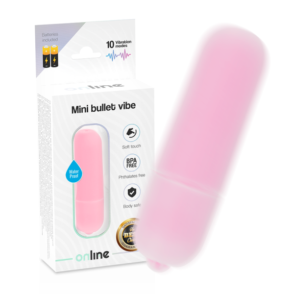 ONLINE – mažas bullet vibratorius rožinis
