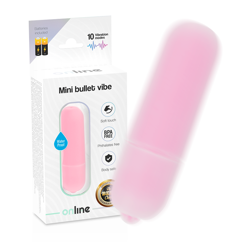 ONLINE – mažas bullet vibratorius rožinis