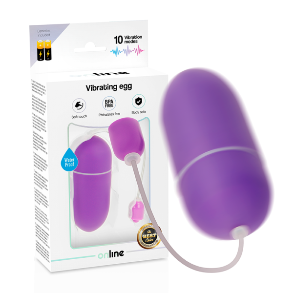 ONLINE - Violetinis Vandeniui Atsparus Vibro Kiaušinis