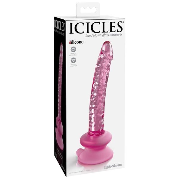 ICICLES – n. 86 stiklinis dildas su siurbimo puodeliu - Image 2